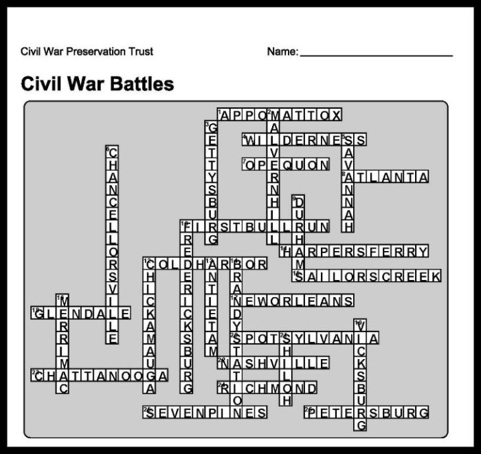 Reconstruction crossword puzzle answer key