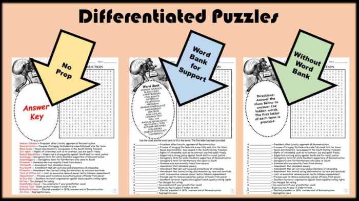 Reconstruction crossword puzzle answer key