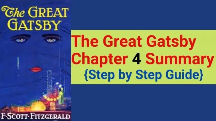 Great gatsby chapter 4 quiz