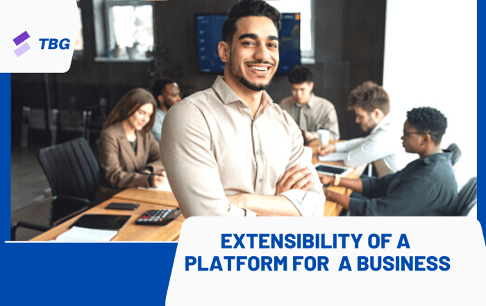 How can the extensibility of a platform benefit a business