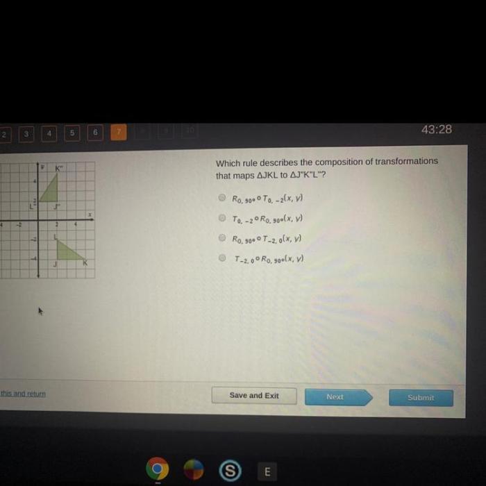 Which rule describes the composition of transformations that maps